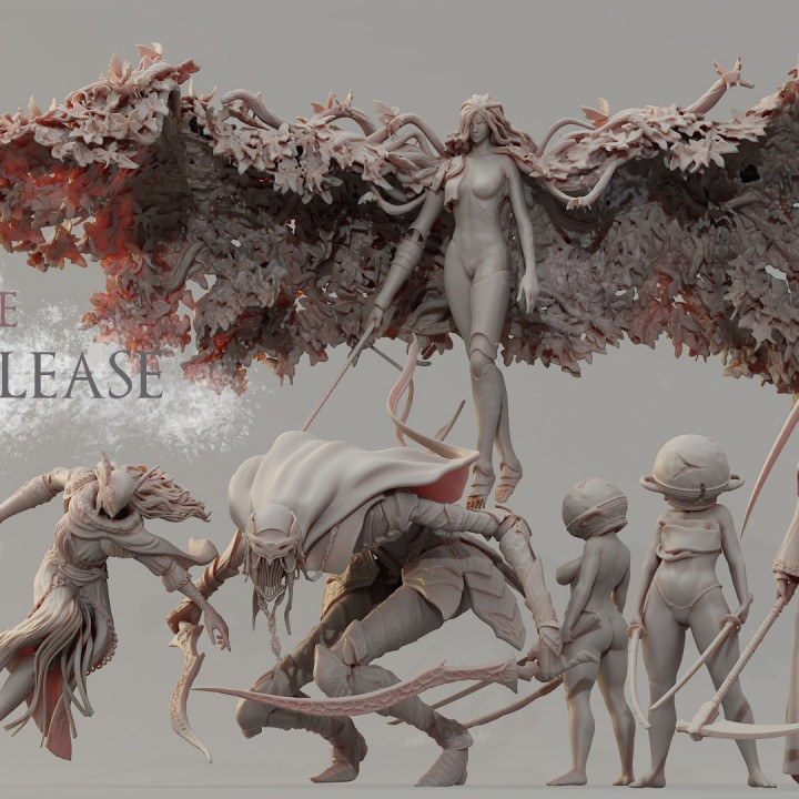 Soul Knight : Collection : Miniature Resin โมเดลบอร์ดเกม ผลิตตามสั่ง DnD Tabletop