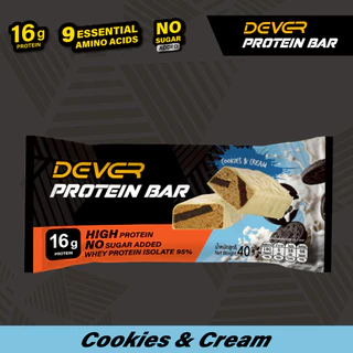 DEVER PROTEIN BAR ( โปรตีนบาร์ ตรา ดีเวอร์ ) 1 ชิ้น