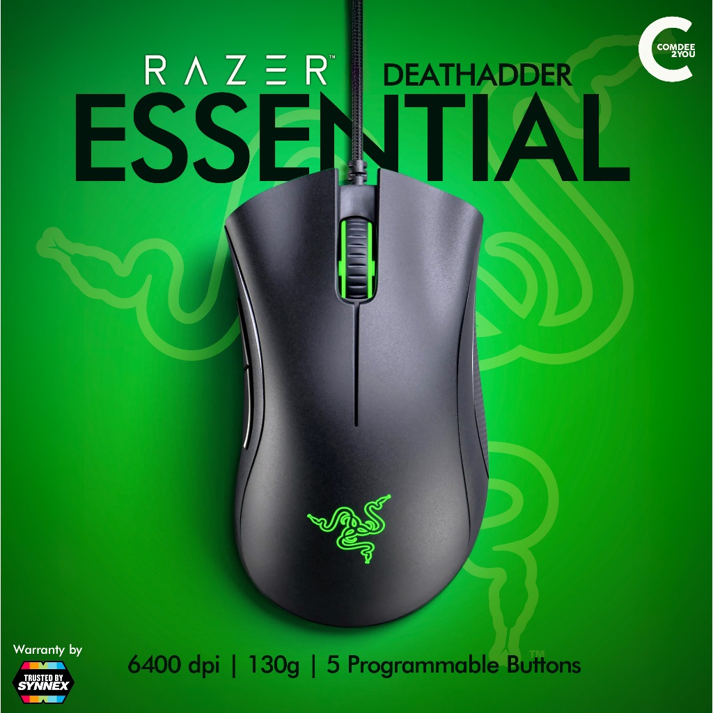 Razer DeathAdder Essential Gaming Mouse เมาส์เกมมิ่ง