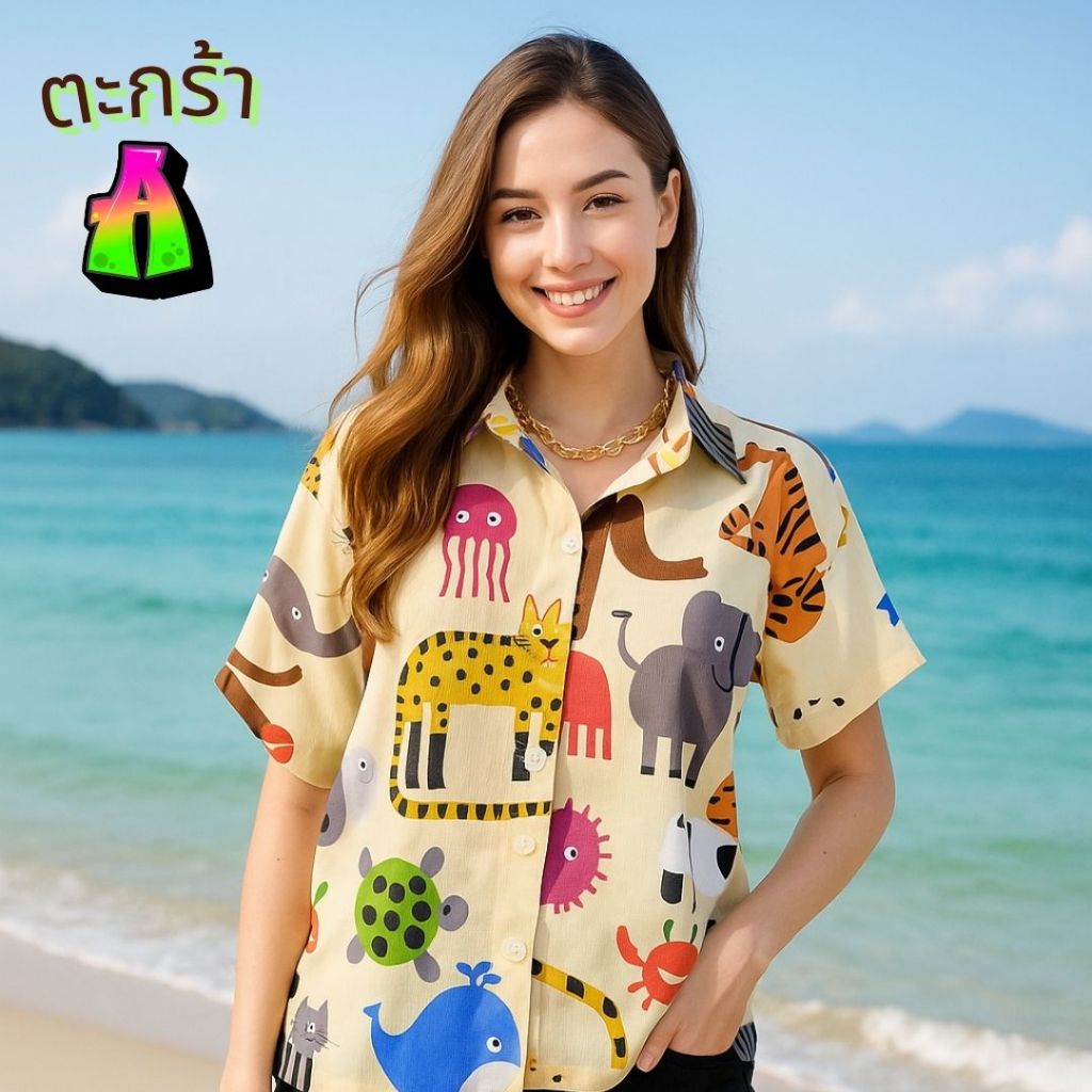 (A) เสื้อแฟชั่นผู้หญิงทรงสวย ใส่สบาย เหมาะกับทุกโอกาสและทุกฤดูกาล สไตล์คลาสสิกที่ลงตัวในทุกลุค