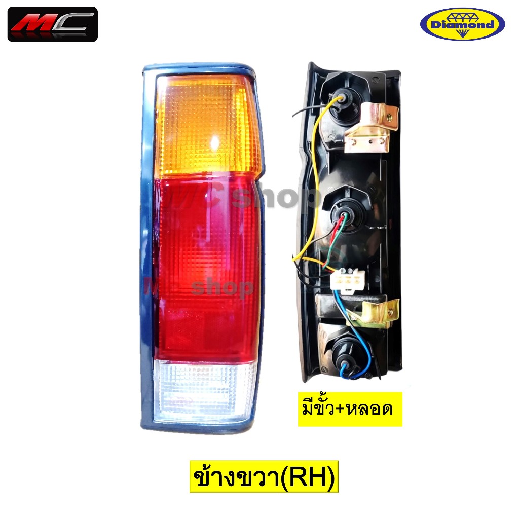 ไฟท้าย บิ๊กเอ็ม BIG M BIG-M ตอนเดียว รุ่นแรก ปี 1986 - 1999 3สี * ตราเพชร  04-434 * - รูปที่ 2