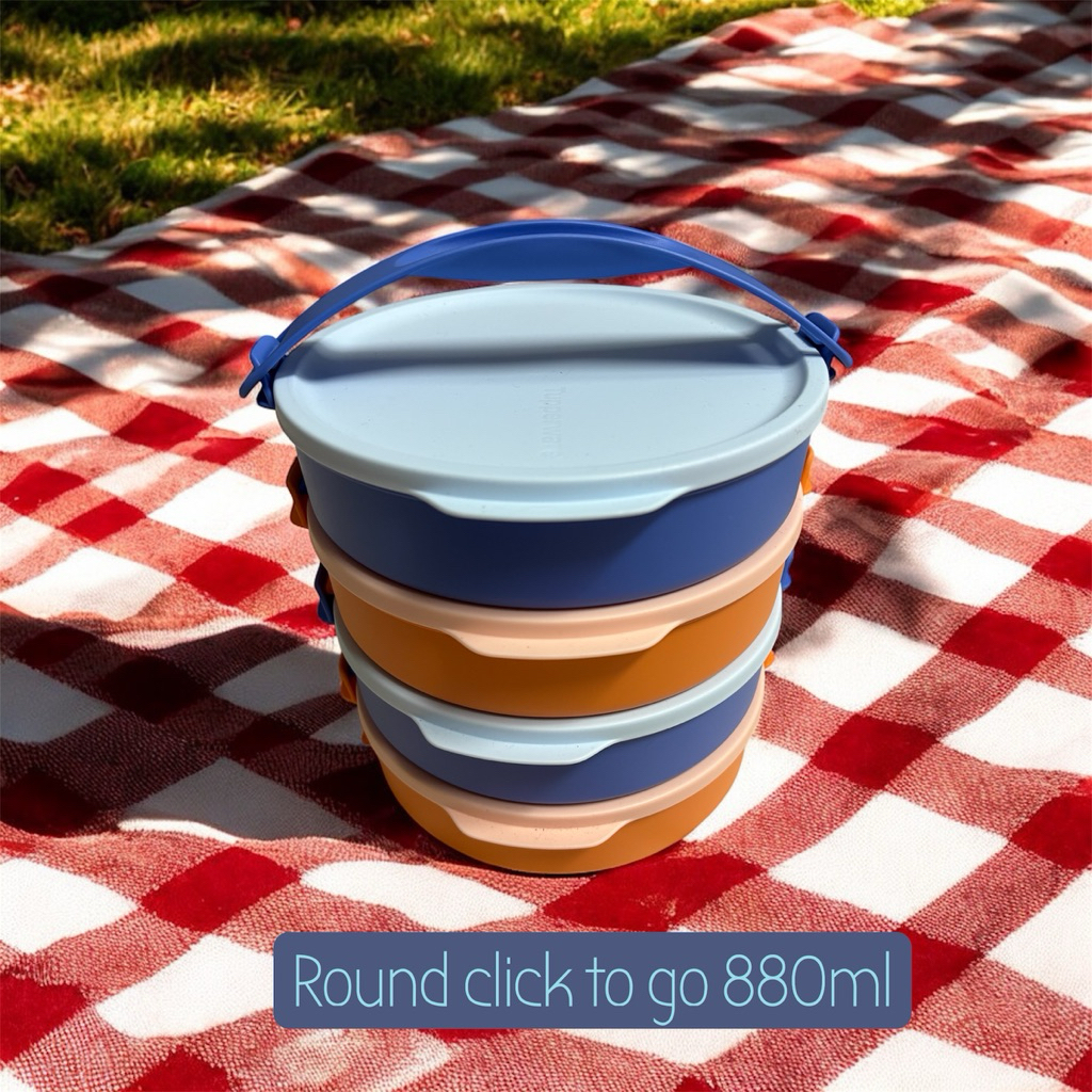 ปิ่นโต Tupperware รุ่น Round Click To Go ขนาด 880ml