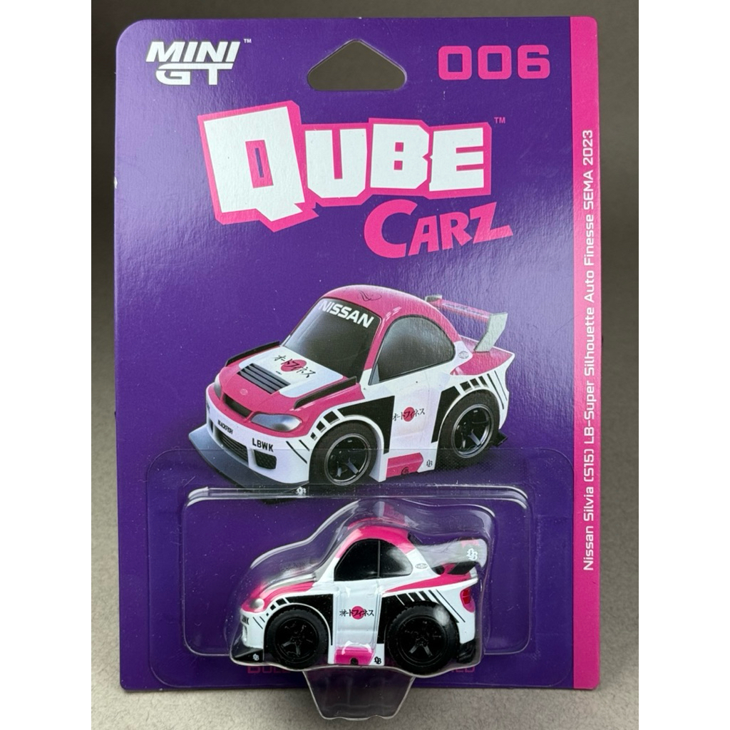 🔹Nissan LB-Super Silhouette S15  SILVIA Auto Finesse SEMA 2023 Qube Carz Scale Q ยี่ห้อ Mini gt