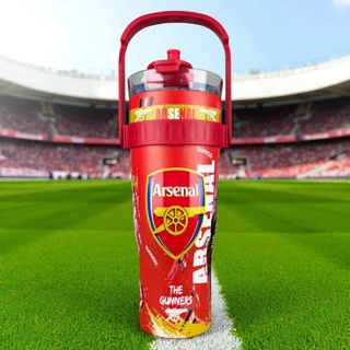 กระบอกน้ำเก็บความเย็น ขนาด1200 ml ใหญ่จุใจ ทีมฟุตบอลลายแน่นๆๆ มาพร้อมหูหิ้ว เก็บความเย้น 8-16 ชั่วโมง พร้อมส่ง