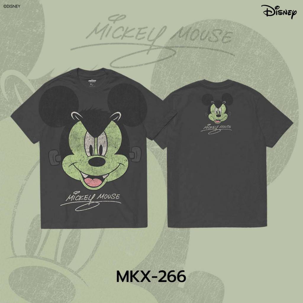 Power 7 Shop เสื้อยืดการ์ตูน "มิกกี้เมาส์" คอลเลคชั่น "Halloween" ลิขสิทธ์แท้ DISNEY(MKX-266)