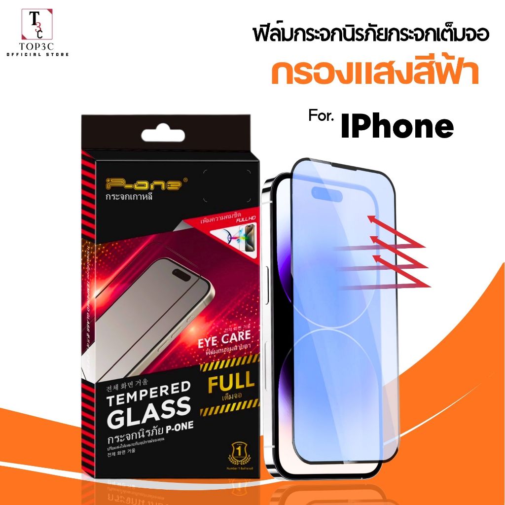 ฟิล์มกระจกกรองแสงสำหรับกลางคืน For iPhone 17e Air 17 17romax 13 11 16Promax 16 15Pro 12 ลดแสงสีฟ้า