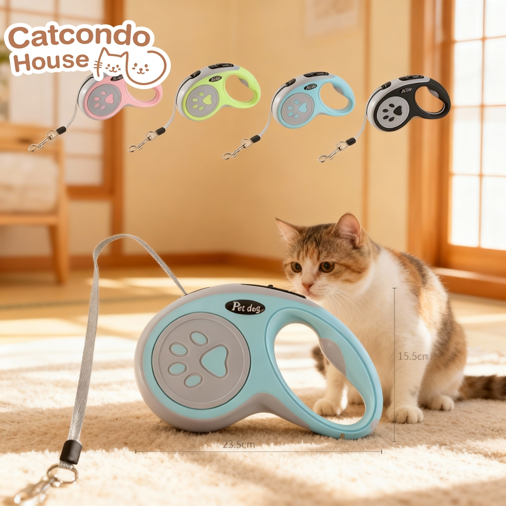 Cathouse สายจูงเชือก3เมตร สายจูงสุนัขอัตโนมัติหดได้ 3 เมตร ป้องกันดึงกระชาก สำหรับสุนัขขนาดเล็ก-กลาง