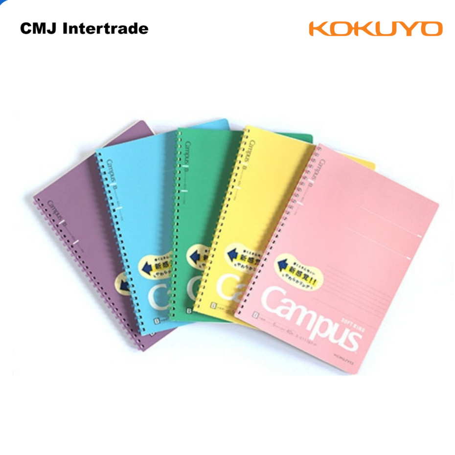 KOKUYO Campus สมุดโน๊ต SOFT RING ขนาด A5 และ B5 (ลิขสิทธิ์แท้จากญี่ปุ่น)