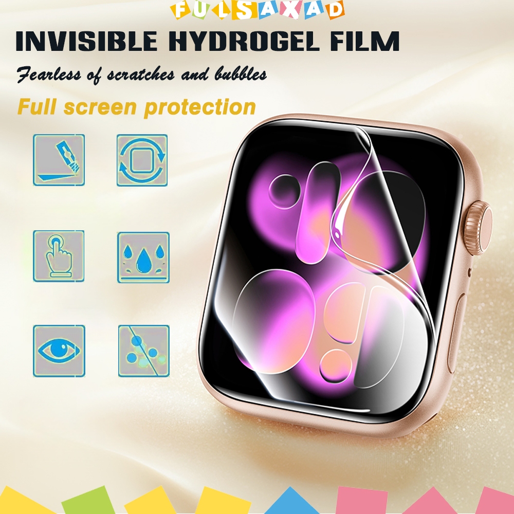 ฟิล์มป้องกันไฮโดรเจลอ่อนสำหรับ for Apple Watch Ultra / SE 3 2 49 46 45 44 40 42 40มม Iwatch Series 11 10 9 8 7 6 5 4 3