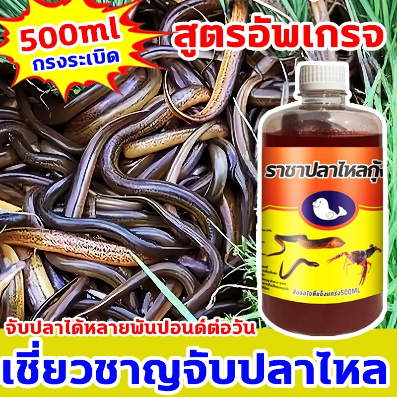 🔥จับได้เร็ว🔥ล่อปลาไหล(500ML) หัวเชื้อตกปลาไหลนา ดึงดูดปลา จับปลาไหลเร็ว สำหรับปลาไหล สิ่งล่อใจที่แข็งแกร่ง สูตรอัพเกรจ