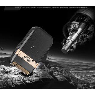 เครื่องโกนหนวดไฟฟ้าสำหรับผู้ชายกันน้ำลูกสูบไร้สายมีดโกน USB ชาร์จเครื่องโกนหนวดตัดผม จอน KM-2024