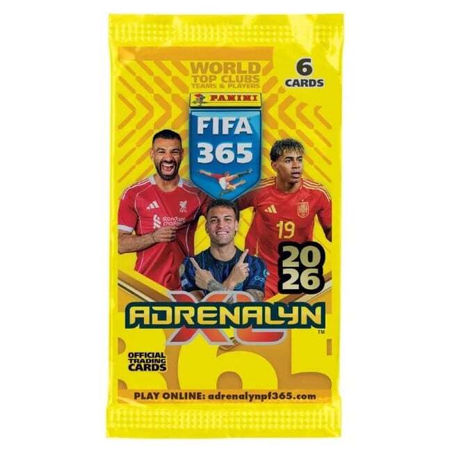 [พร้อมส่ง] การ์ดสะสมฟุตบอล FIFA 365 ADRENALYN (2026) world top clubs, teams & players *แบบซอง*
