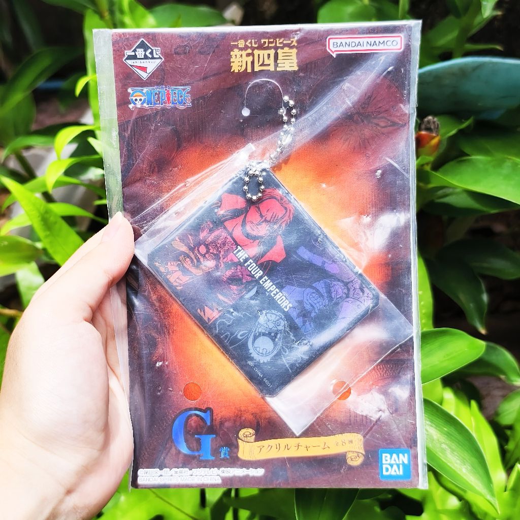 [พร้อมส่ง] One piece Ichiban Kuji The Four Emperors Shanks, Luffy keychain วันพีช พวงกุญแจ 3d