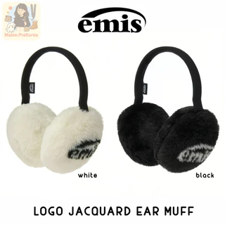 Emis LOGO JACQUARD EAR MUFF ที่ครอบหูกันหนาว อุปกรณ์กันหนาวแบรนด์เกาหลี ของแท้จากช็อปเกาหลี🇰🇷