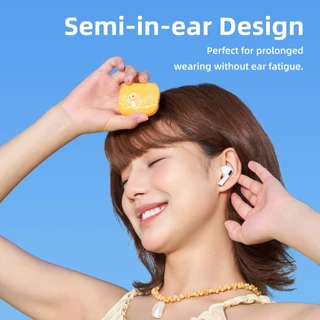 GOOJODOQ J201 หูฟังบลูทูธ Nailoong หูฟัง Bluetooth 5.3 Ipx5 ไมโครโฟนในตัว หูฟังไร้สาย สมาร์ททัช