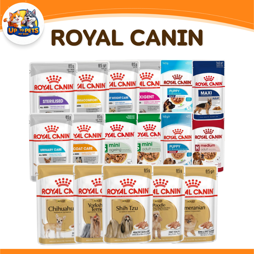 [ ยกกล่อง 12 ] Royal Canin โรยัลคานิน อาหารเปียกสำหรับสุนัข