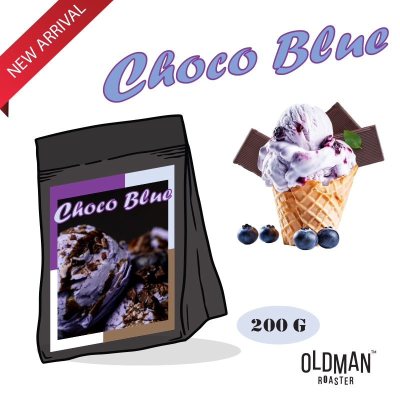 เมล็ดกาแฟ CHOCO BLUE (คั่วกลาง) MEDIUM by OLDMAN ROASTER