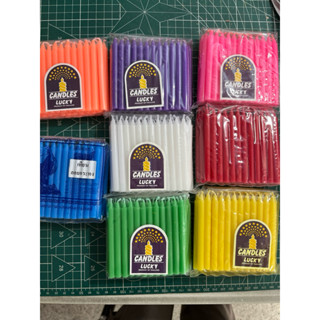 เทียนลอยกระทง สูง 9 ซม  เทียนสี มี 8 สี และ คละสี ขนาด 25 เล…