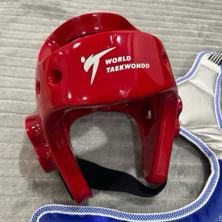 หมวกเทควันโด WORLD TAEKWONDO หมวก เฮดการ์ด Head Guard อุปกรณ์ป้องกันศีรษะ คาราเต้ เทควันโด หมวกWTF