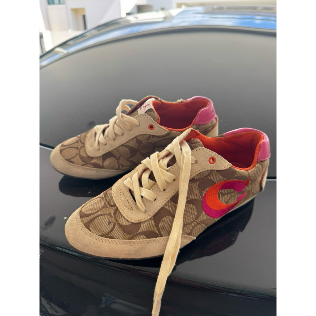 Coach Soft Sneaker In Signature Jacquard woman shoes Size  7 1/2 M