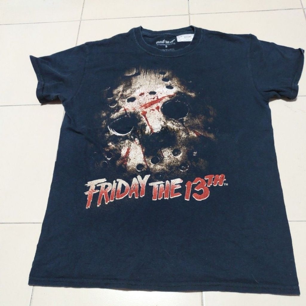 ❤️Y00046♥️ Friday the 13th👕อก39ยาว27" เสื้อยืดมือ2 แบรนด์ วินเทจ การ์ตูน วง ลายมันส์ ราคาถูก สภาพดี