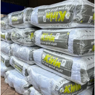 KIRIN หมอนหนุน&หมอนข้าง เส้นใยโพลีเอสเตอร์ 100% สีขาว นุ่มสบาย หมอนเกรดโรงแรม กันไรฝุ่น