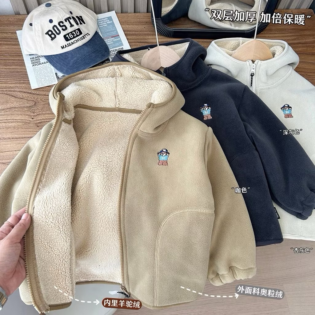 Winter -Lee❄️🇹🇭⛄️ เสื้อกันหนาว [[แบบหนาและดี]] แจ็คเก็ตเด็ก(ขนาด100-150Cm) งานคุณภาพ ใส่อุ่น (DF11)
