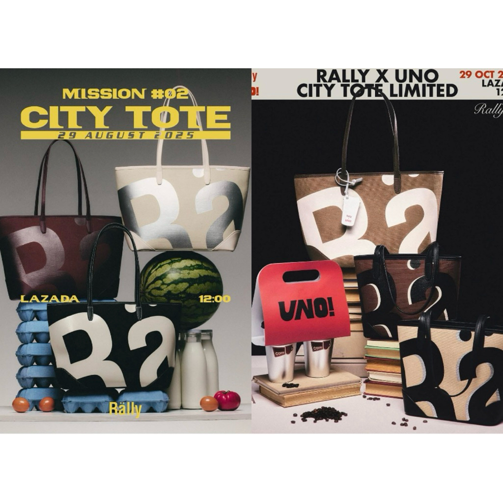 (พร้อมส่ง) Rally City Tote 👜 Rally x Uno coffee ของแท้ 100%💗 รอบวางจำหน่ายวันที่ 29/10✨