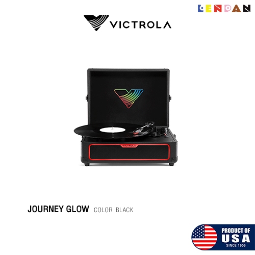 เครื่องเล่นแผ่นเสียง Victrola Journey Glow  ลำโพงในตัว บลูทูธ อินเอ้าท์ แสงไฟหลากสีสันที่สดใส