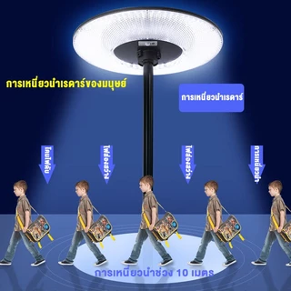 ไฟโซล่าเซลล์ UFO ไฟถนนโซล่าเซลล์ 68000000W ไฟพลังงานแสงอาทิตย์ LED แสงสีขาว โคมไฟถนน กันน้ำ