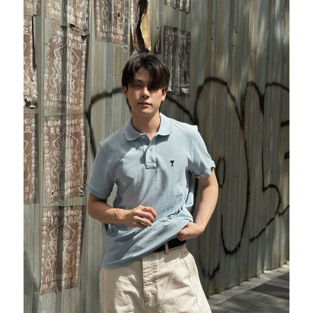 AMI Polo Shirt ของแท้ พร้อมส่ง/แมสได้ express delivery คอลใหม่