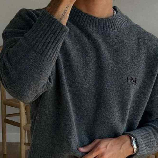 เสื้อไหมพรมผู้ชายโอเวอร์ไซส์ UNIWEAR : YAK BLEND WOOL WIDE SWEATER