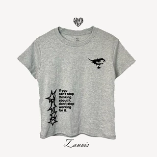 (Zanvistee)Baby Tee 5 sizeสกรีนลาย ทรงสวย เก็บทรงดูผอม ผ้าคอตตอลยูนิ เนื้อนุ่ม ใส่สบาย ยืดได้เยอะ