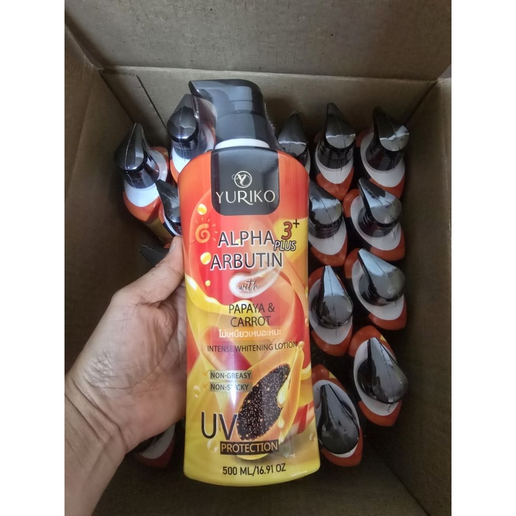 YURIKO ALPHA ARBUTIN PAPAYA & CARROT BODY LOTION