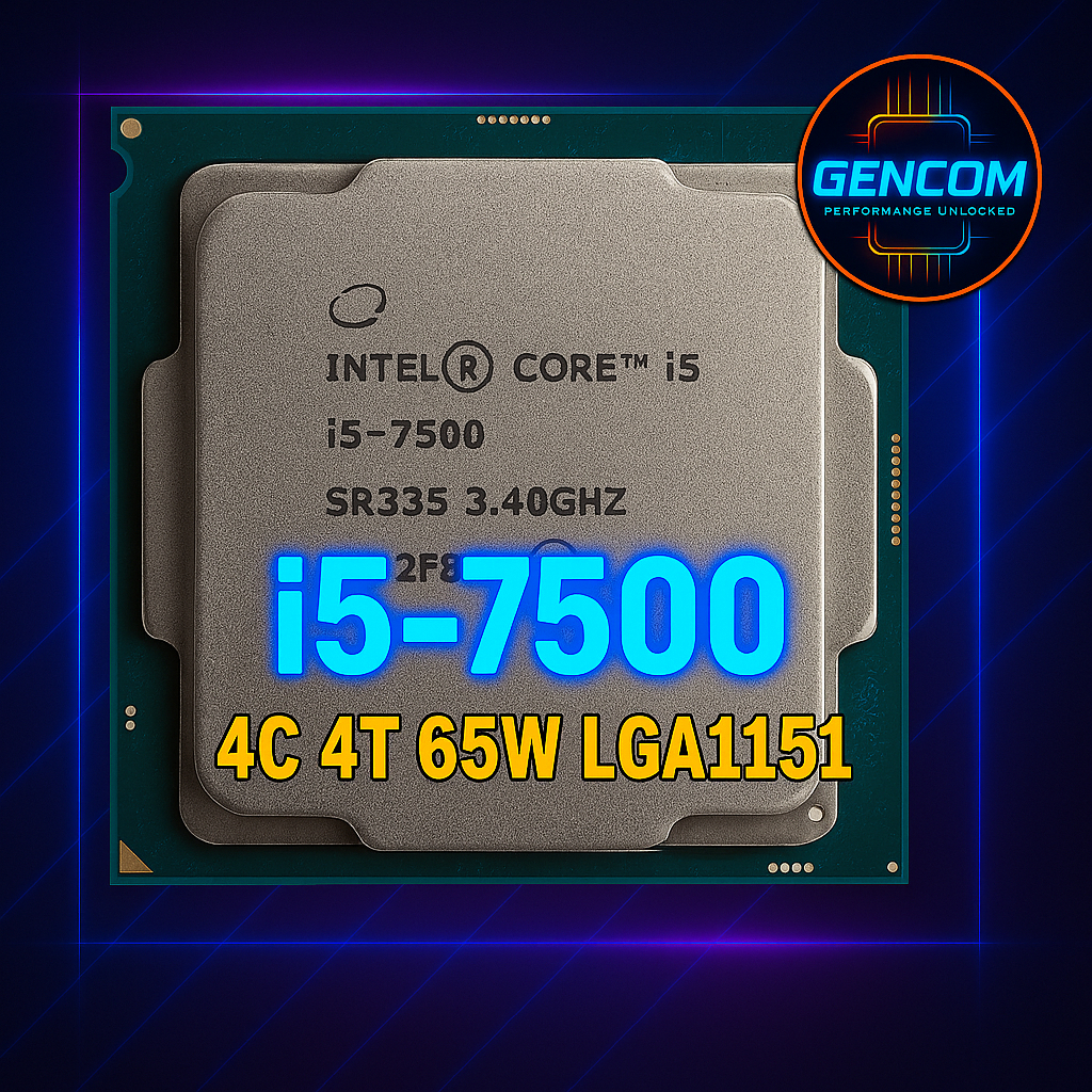 ซีพียู CPU Intel Core i5-7500 4คอ4เทรด LGA 1151 ฟรีซิลิโคน1ซอง i5 7500