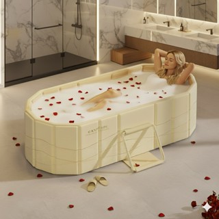 อ่างอาบน้ำผู้ใหญ่พับได้ 1.5m ไม่ต้องติดตั้ง มั่นคงและทนทาน ใ…