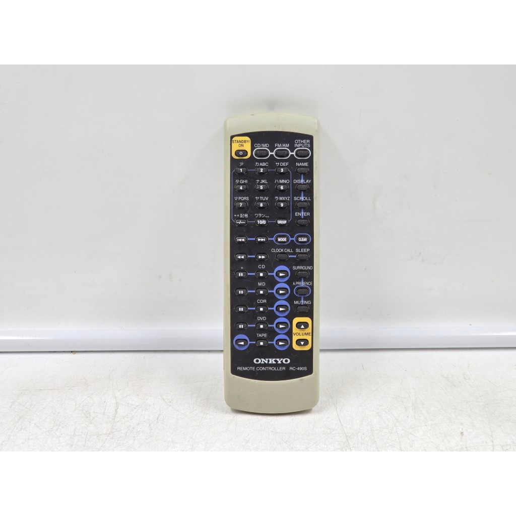 ACC61 รีโมทมือสองญี่ปุ่น ONKYO RC-490S เทสเรียบร้อย ใช้งานได้ปกติ ไม่มีถ่านแถมให้ รอยตามรูป