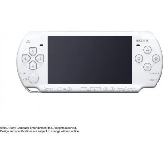 Sony PSP 2000 White Handheld Gaming Console (Refurbished) เครื่อง PSP รุ่น 2000 สีขาว เครื่องเกมพกพา