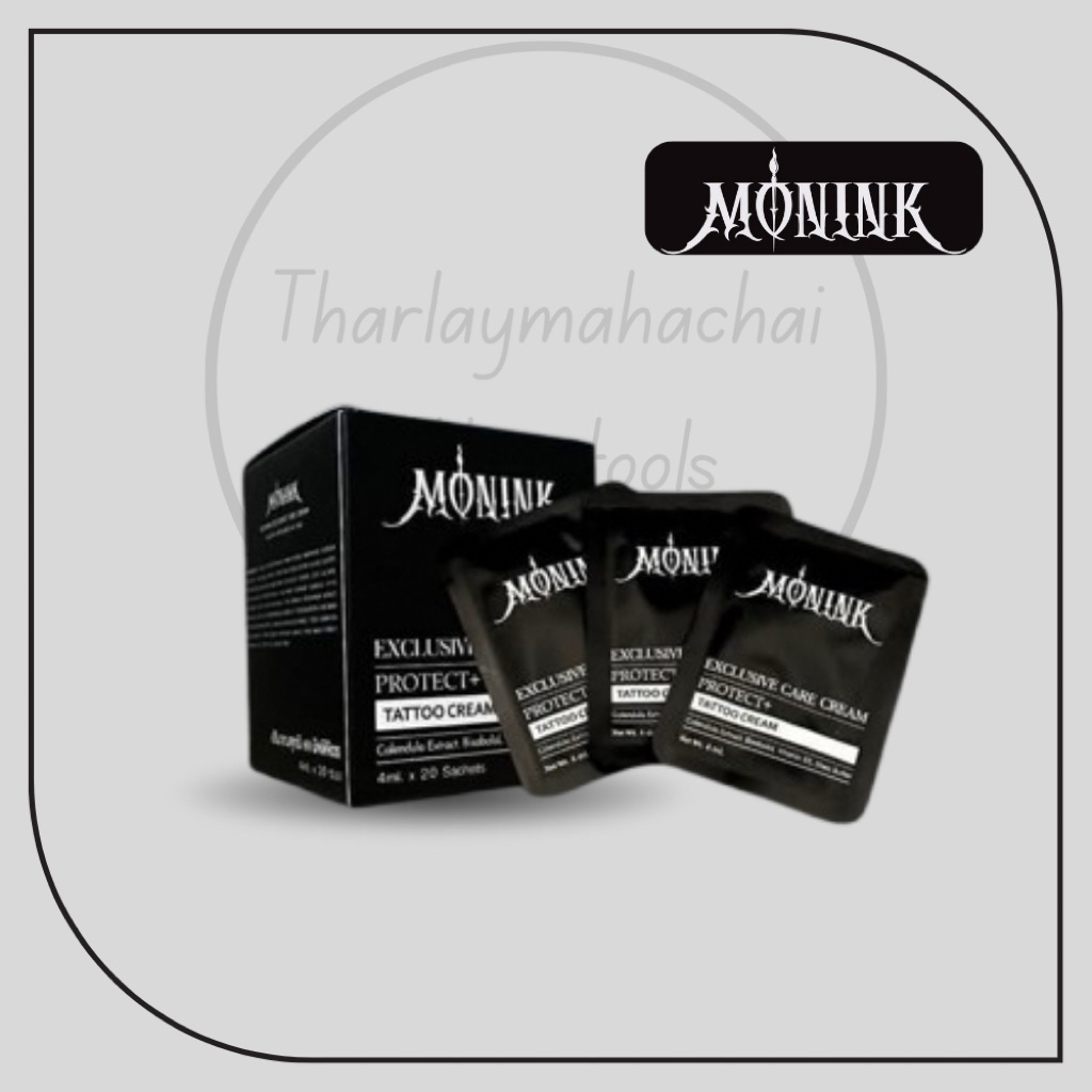 Monink ครีมทาแผลสัก เริ่มใช้หลังสัก 1–2 วัน ช่วยให้แผลหายดี ดูแลรอยสักไ (4ml*20pcs 1box)good quality..