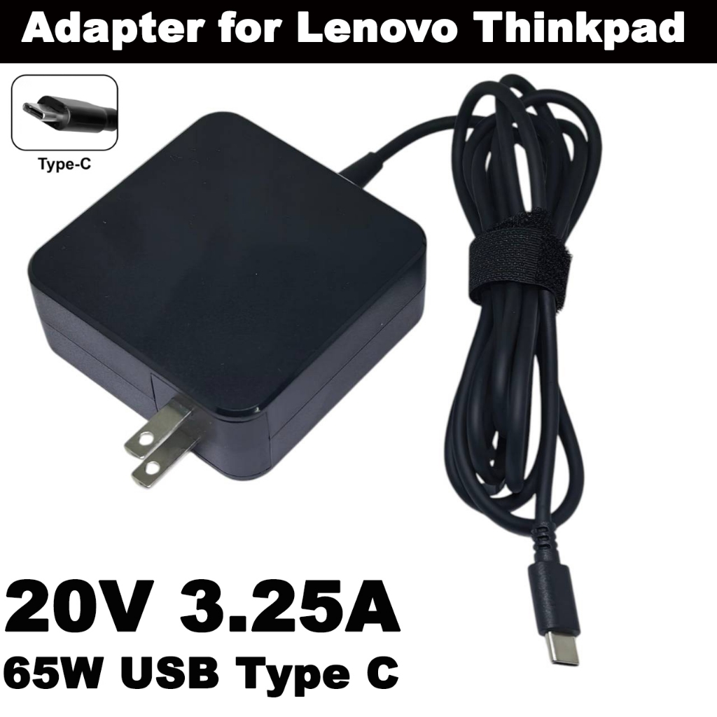 20V 3.25A 65W USB Type C Power Adapter Charger for Lenovo Thinkpad X1 carbon Yoga X270 X280 T580 P51