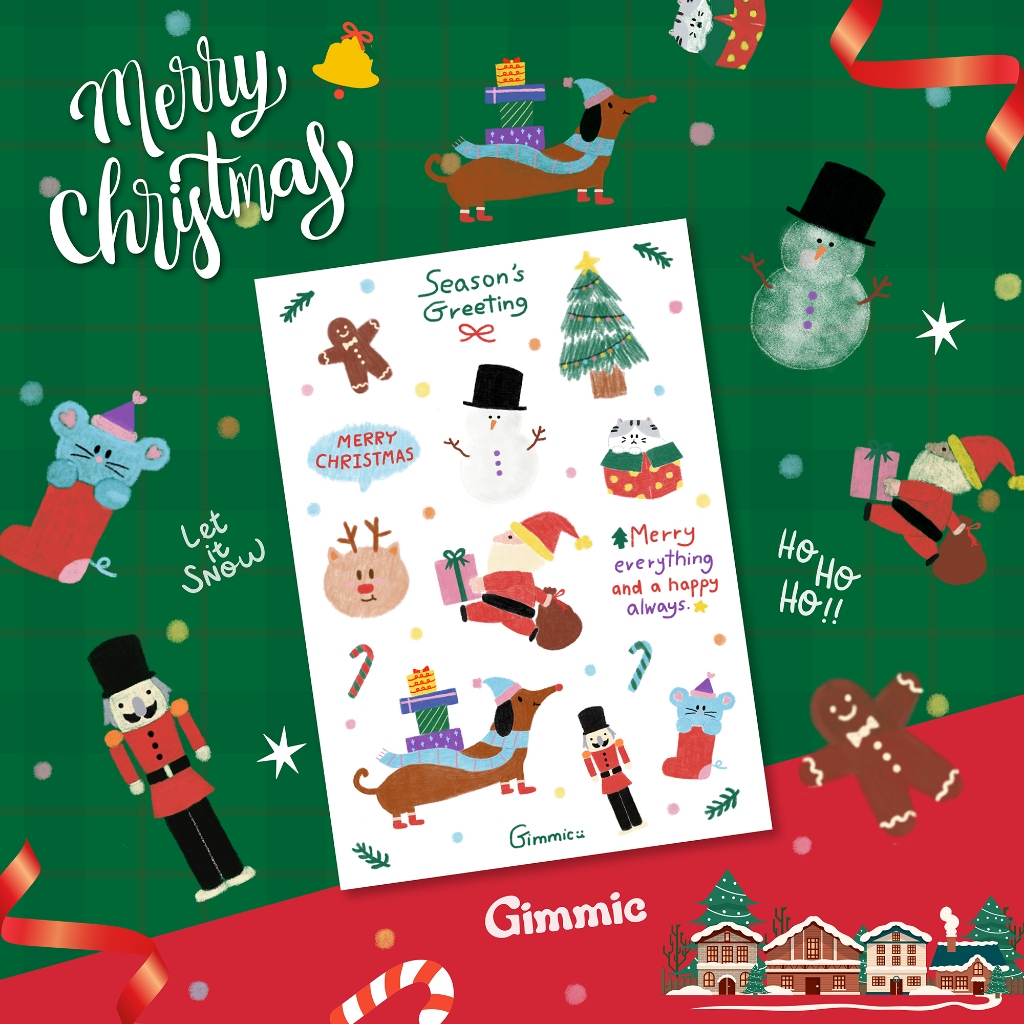 🎀🎄 New drop for the Christmas season ❄🦌 เปิดตัวคอลเลคชั่นใหม่ สติ้กเกอร์คริสมาสต์สุด Cozy มาพร้อมกัน 2 แบบสุดคิ้วท์ ✨