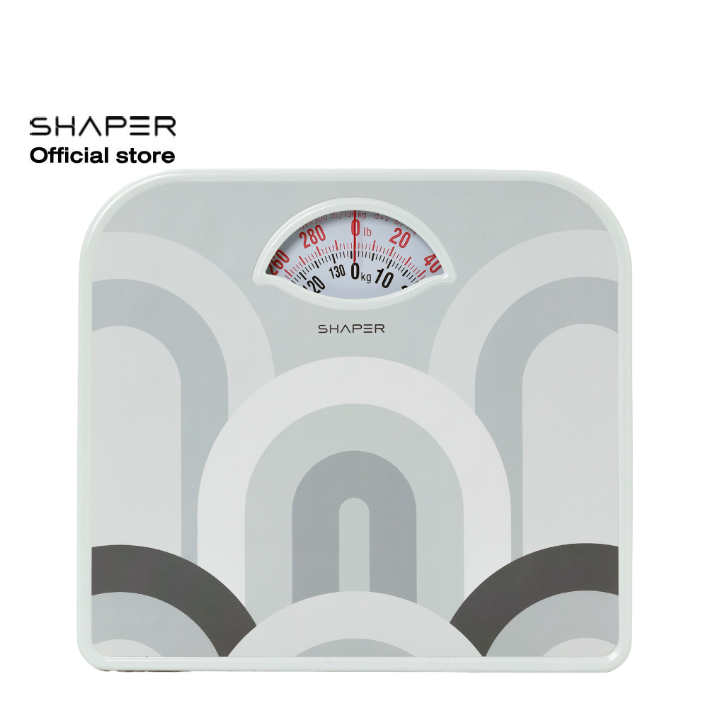 Shaper เครื่องชั่งนำหนักบุคคล แบบสปริง MS-CalmWave Gray