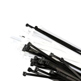 เคเบิ้ลไทร์ 1 ซอง 100 เส้น สายเคเบิ้ลไทร์ สายรัดไนล่อน Cable Tieหนวดกุ้ง 4 นิ้ว 6 นิ้ว 8 นิ้ว 10 นิ้ว สีขาว สีดำ