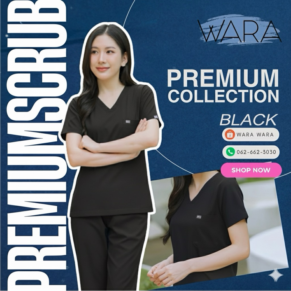 พรีเมี่ยมสครับ เนื้อผ้าพรีเมียม ผ้านิ่ม ทอแน่น น้ำหนักเบา เนื้อเรียบ พลิ้ว สวมใส่สบาย ❤️