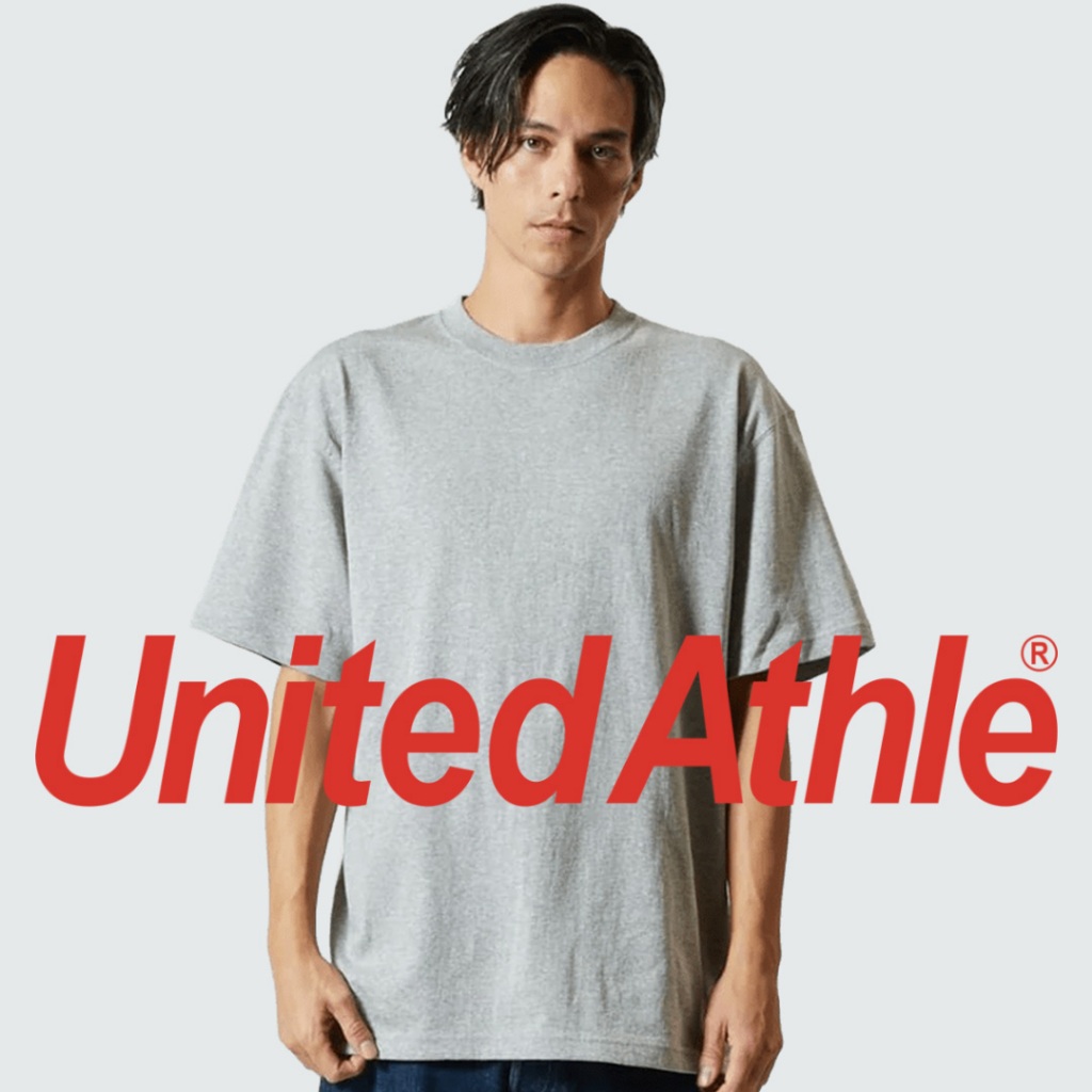 United Athle® คลาสสิก เจแปน เสื้อยืดแขนสั้น - เทาอ่อน สปอร์ตเกรย์