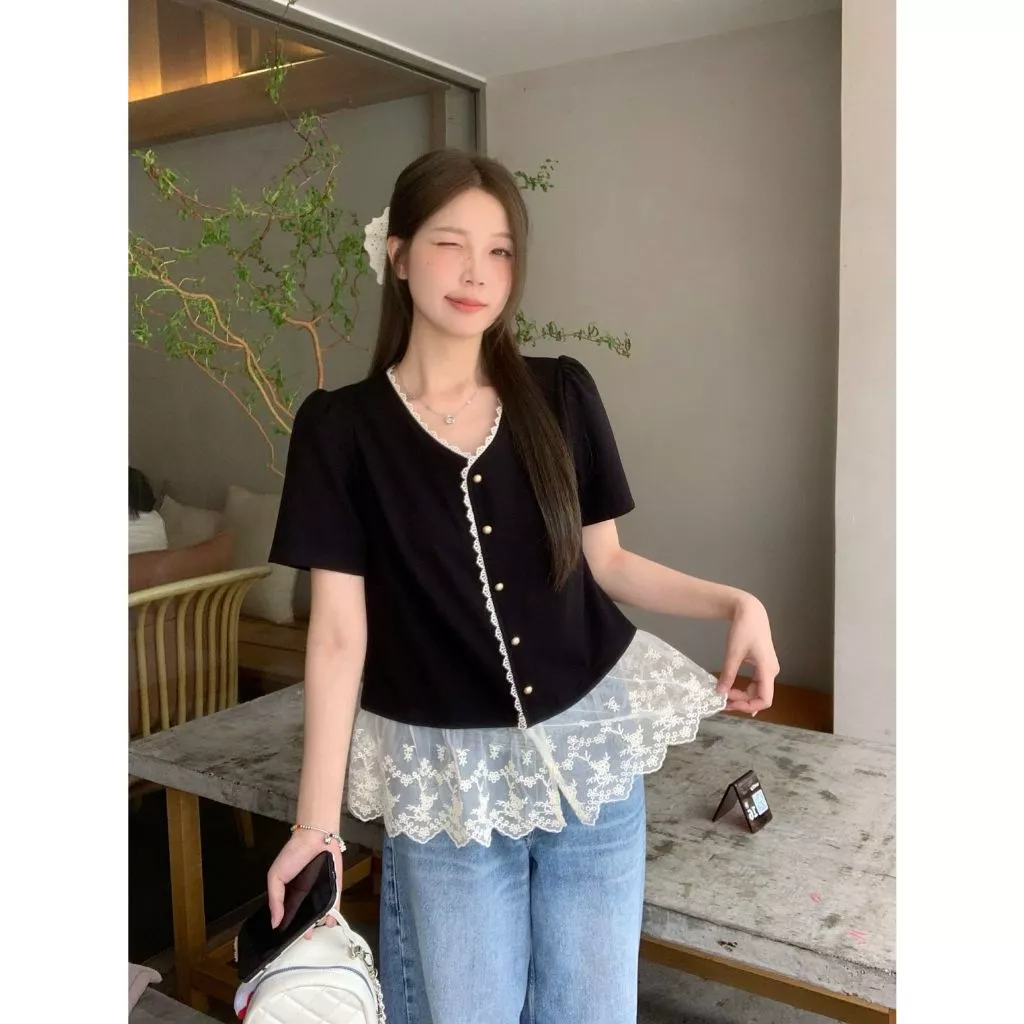 🧡LINNA🧡Hเวอร์ชั่นเกาหลี สไตล์ใหม่ แขนสั้น เสื้อเชิ้ต สไตล์แฟชั่น