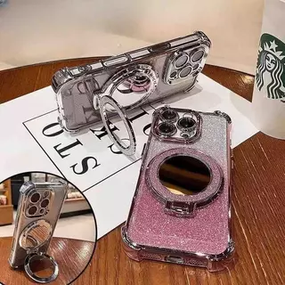 เคสกากเพชร+ขา สำหรับ Samsung A07 A17 A06 A36 A56 A16 A55 A03S A02S /S25FE S24FE เคสกันกระแทกพร้อมขาตั้ง