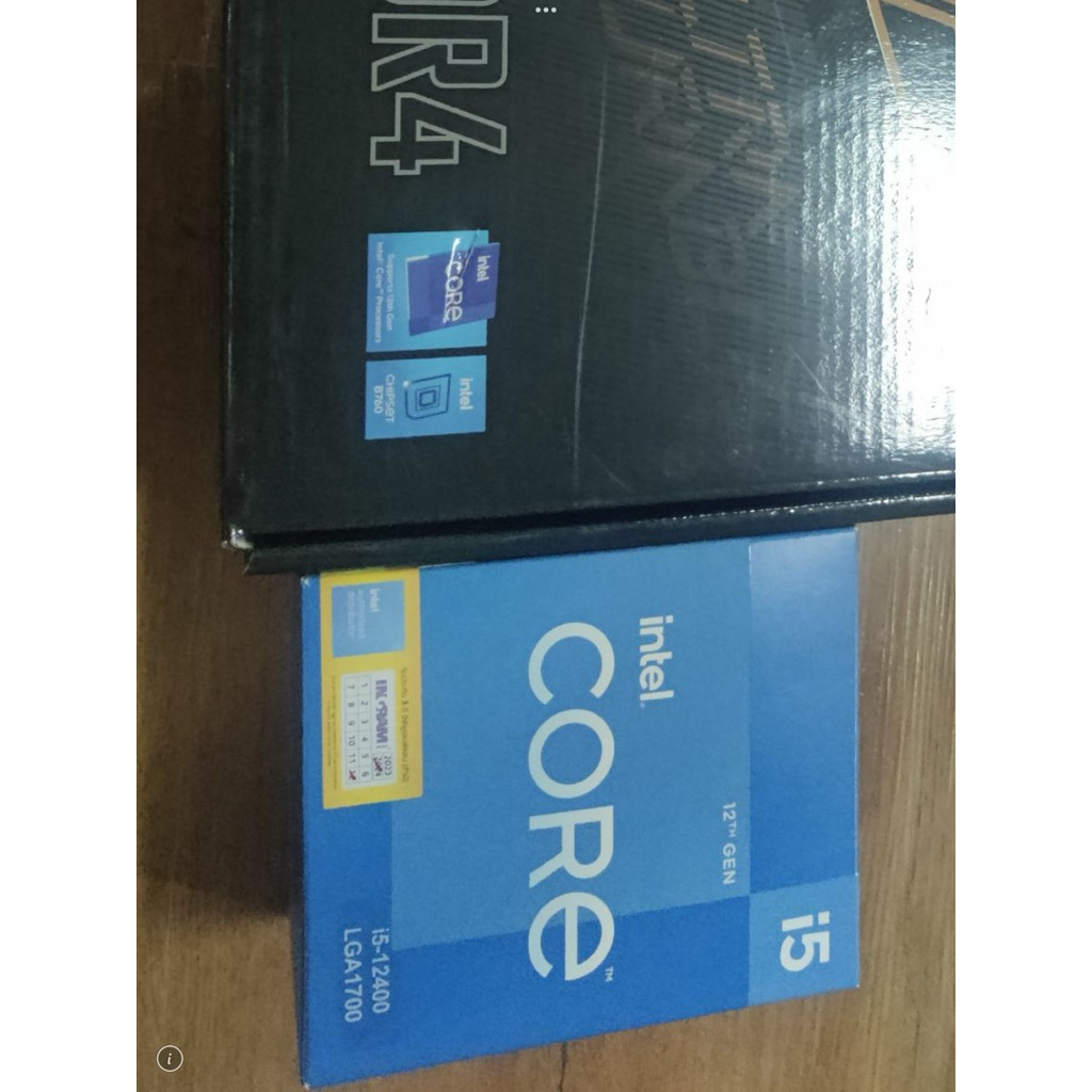 i5-12400 6/12 thread ของใหม่ ตัวเทพมี uhd730 ออนบอร์ดเล่นได้ทุกเกมส์ สตรีมได้ดี ประกัน 12/27