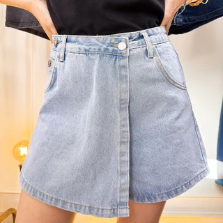 Serene's Choice กระโปรงกางเกง ยีนส์ ขาสั้น ไม่ยืด ทรงสวย ผ้าอย่างดี Denim Skort Jeans Skirt