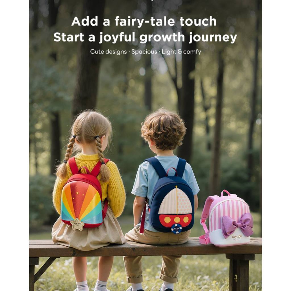 รุ่นใหม่ zoyzoii (ของแท้ สินค้าพร้อมส่ง,มีกล่อง) กระเป๋าสะพายเด็กอนุบาล B79 Kindergarten Backpack น้ําหนักเบา